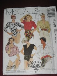 5143 EASY JACKET/PANTS LENGTHS, TOP, BIAS SKIRT PATTERN 14-20